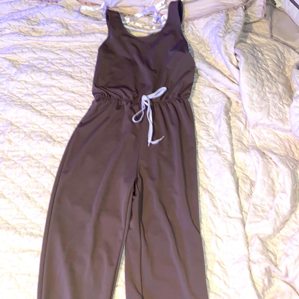 Brown athletic jumpsuit size M